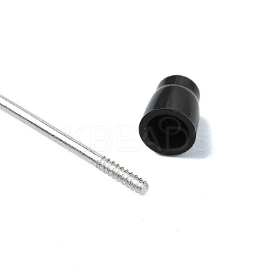 Plastic Beadable Pens DIY-Q036-01G-1