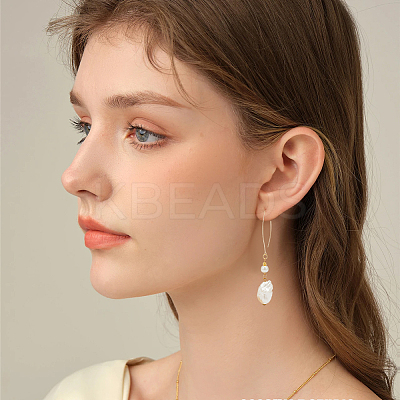50Pcs Brass Earring Hooks KK-UN0002-80-1