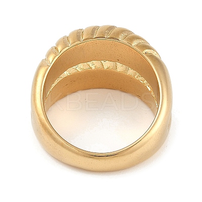 Ion Plating(IP) 304 Stainless Steel Finger Rings RJEW-D083-12G-02-1
