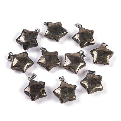 Natural Chalcopyrite Pendants G-Q172-09P-03-1