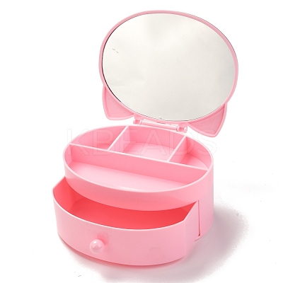Cat Shaped Plastic Jewelry Boxes OBOX-F006-10C-1