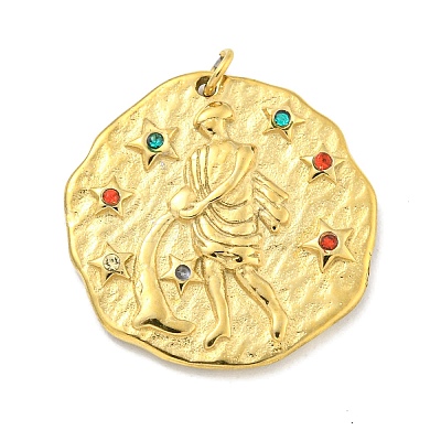 Real 18K Gold Plated PVD Vacuum Plating 304 Stainless Steel Pendants STAS-L278-003G-11-1