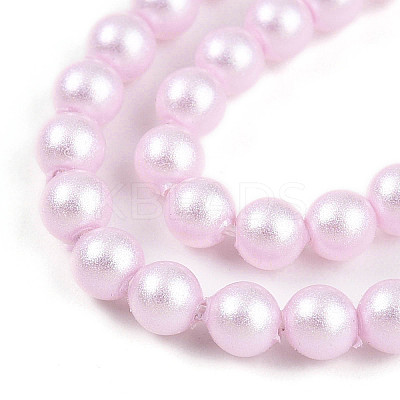 Baking Paint Pearlized Glass Pearl Bead Strands HY-N002-3mm-C03-1