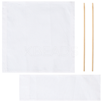 Cloth & Bamboo Sticks for Beach Chair Cloth Replacement Supplies AJEW-WH20018-05B-1