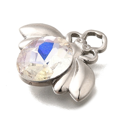 304 Stainless Steel Pendants STAS-Q346-11P-03-1
