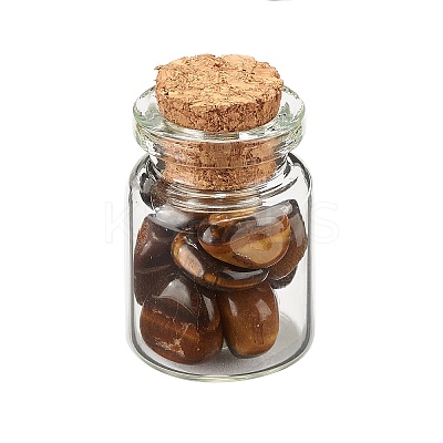 Transparent Glass Wishing Bottle Decoration DJEW-A001-01C-12-1
