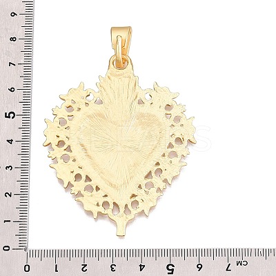 Rack Plating Alloy Big Pendants FIND-N005-56G-1