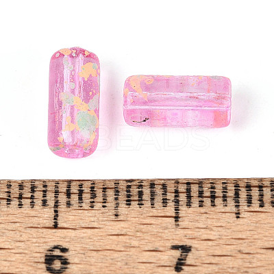 Picasso Transparent Glass Bugle Beads SEED-N010-02A-1