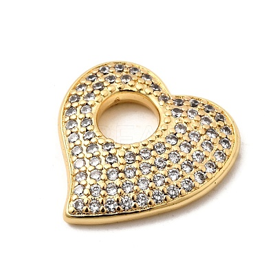 Brass Micro Pave Cubic Zirconia Pendants KK-I360-042G-1