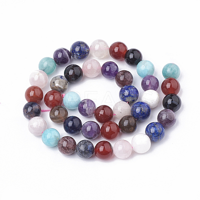 Natural Mixed Stone Beads Strands G-T064-52B-1
