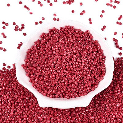 Baking Paint Glass Seed Beads SEED-S002-K5-1