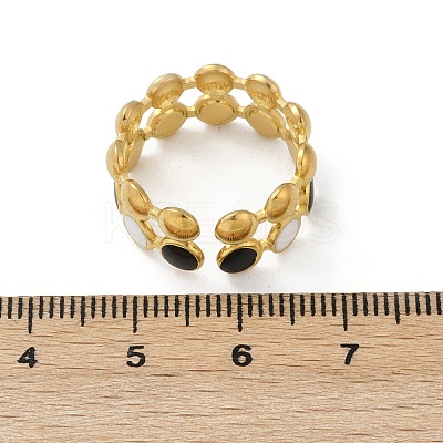 304 Stainless Steel Adjustable Cuff Rings RJEW-Q015-01G-B-1