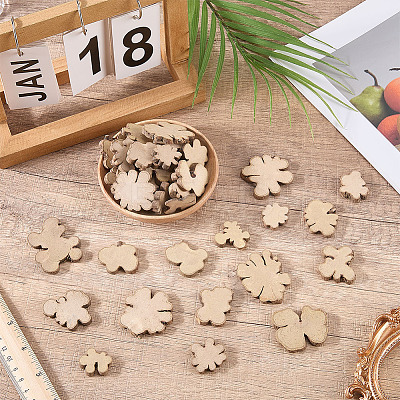 140Pcs Wood Chips AJEW-AR0005-69-1