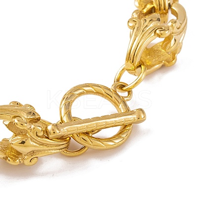 PVD Vacuum Plating 304 Stainless Steel Link Chain Bracelets for Women Men BJEW-L461-04G-1