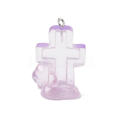 Halloween Transparent Resin Pendants CRES-B024-01P-03-1