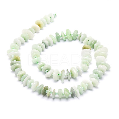 Natural Myanmar Jade/Burmese Jade Beads Strands G-E569-J14-1