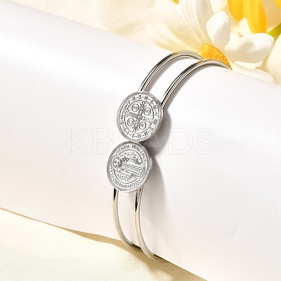 201 Stainless Steel Bangles for Women BJEW-R014-02P-1