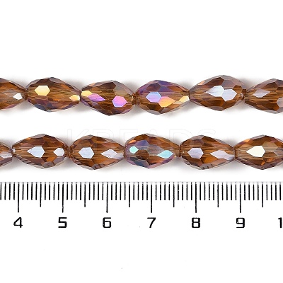 Transparent Electroplate Glass Beads Strands EGLA-N013-T4mm-B16-1