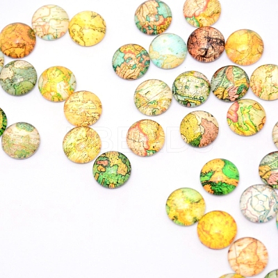 Glass Cabochons GLAA-WH0022-50A-1