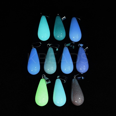 Synthetic Noctilucent Stone/Luminous Stone Pendants G-Z054-06A-1