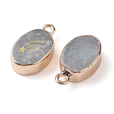 Natural Labradorite Pendants G-C102-08C-G-1