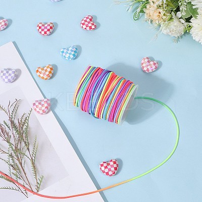Segment Dyed Round Polyester Elastic Cord OCOR-WH20018-35B-1