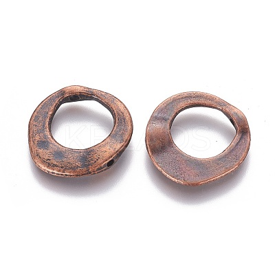 Tibetan Style Irregular Ring Bead Frames LS-X-RLF10246Y-NF-1