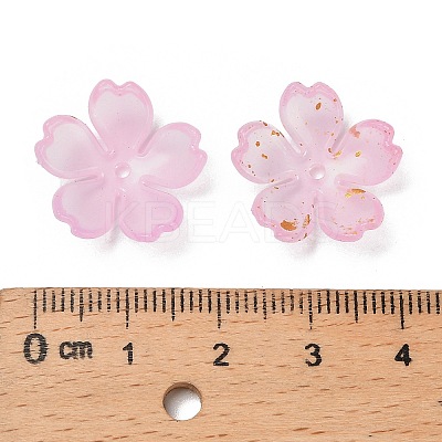 Acrylic Bead Caps OACR-H056-01B-1