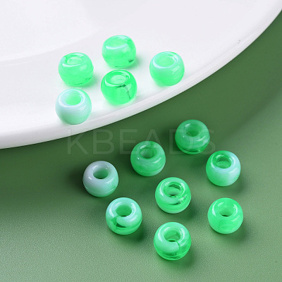 Acrylic European Beads MACR-S375-002B-01-1