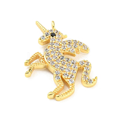 925 Sterling Silver Micro Pave Cubic Zirconia Pendants STER-Q190-01G-1