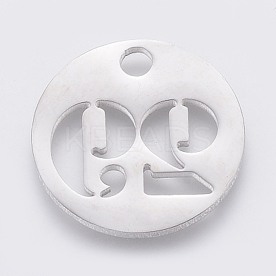 Non-Tarnish 304 Stainless Steel Pendants STAS-F233-29-P-1