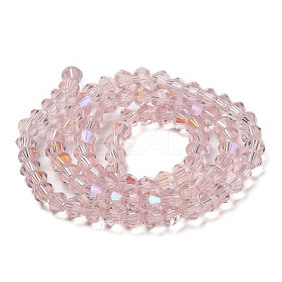 Transparent Electroplate Glass Beads Strands LS-GLAA-F029-4mm-D26-1