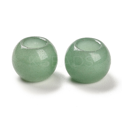 Natural Green Aventurine European Beads G-R488-01N-1