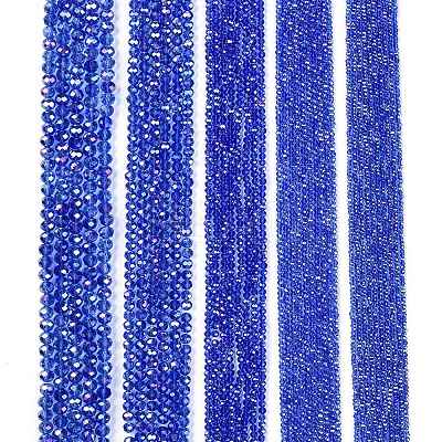 Electroplate Glass Beads Strands EGLA-A044-T6mm-B31-1