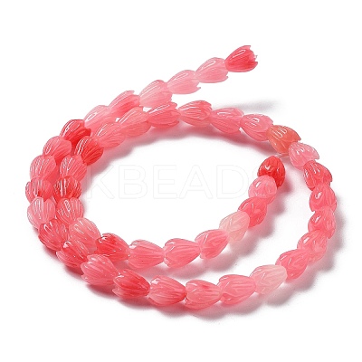 Synthetic Coral Beads Strands G-Q1007-01A-01-1