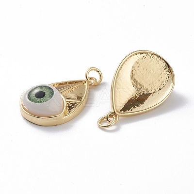 Brass Pendants KK-Z006-02D-1