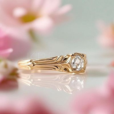 Alloy with Crystal Rhinestone Finger Rings for Women FS-WGE5B8F-01-1