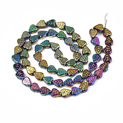 Electroplate Glass Beads Strands EGLA-S188-16-C02-1