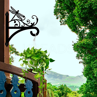Iron Hanging Plant Hanger Bracket HJEW-WH0095-013-1