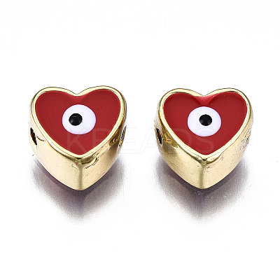 Alloy Enamel Beads PALLOY-Q441-036A-RS-1
