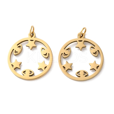 Ion Plating(IP) 304 Stainless Steel Pendants STAS-Q333-25G-1