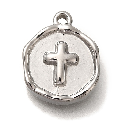 Anti-Tarnish 304 Stainless Steel Pendants STAS-P371-021P-02-1