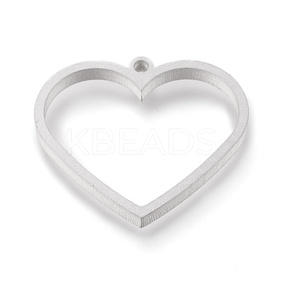 Tarnish Resistant 304 Stainless Steel Open Back Bezel Pendants STAS-K208-09P-1
