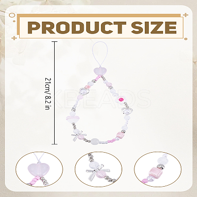 1Pc Resin Flower Heart Pendant Decoration AJEW-LP0004-57-1