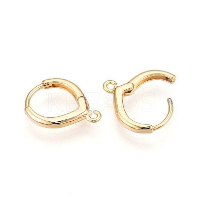 Brass Hoop Earring Finding KK-N261-63G-1