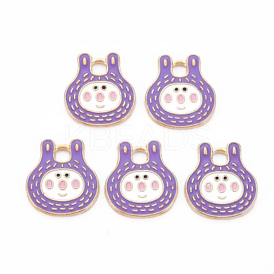Alloy Enamel Pendants ENAM-N054-67C-NR-1