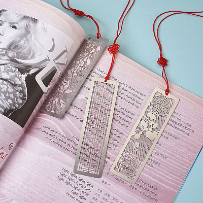 Stainless Steel Bookmarks AJEW-TA0001-07P-1