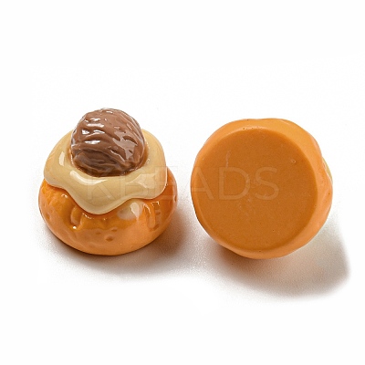 Opaque Resin Imitation Food Decoden Cabochons RESI-G099-05-1