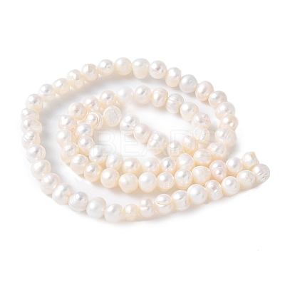 Natural Cultured Freshwater Pearl Beads Strands PEAR-I007-07Q-03C-1