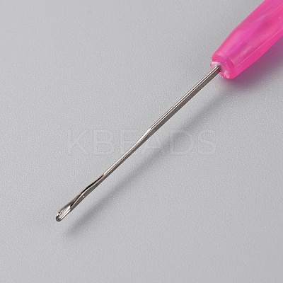 Plastic Crochet Hooks for Hair TOOL-WH0053-30D-1